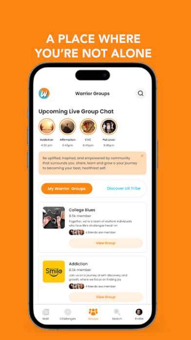 URAWARRIOR:Mental Wellness App Screenshot