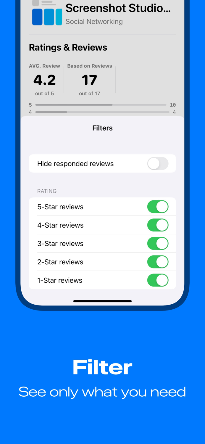 App reviews - StoreReviewKit