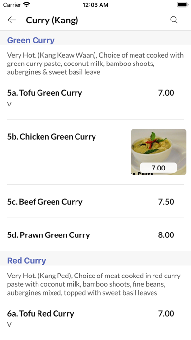 Thai Kitchen. Screenshot