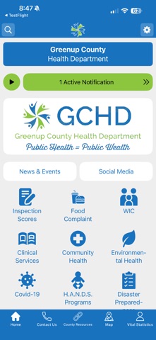 Greenup County Health Dept iPhone screenshot