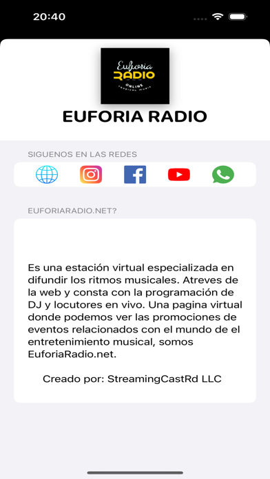 EUFORIA RADIO Screenshot