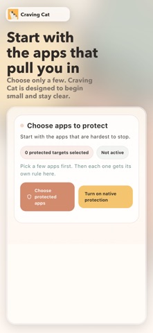 Craving Cat: Screen Time iPhone screenshot