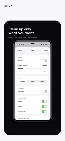 SHUK: Swipe Photo Cleaner iPhone screenshot