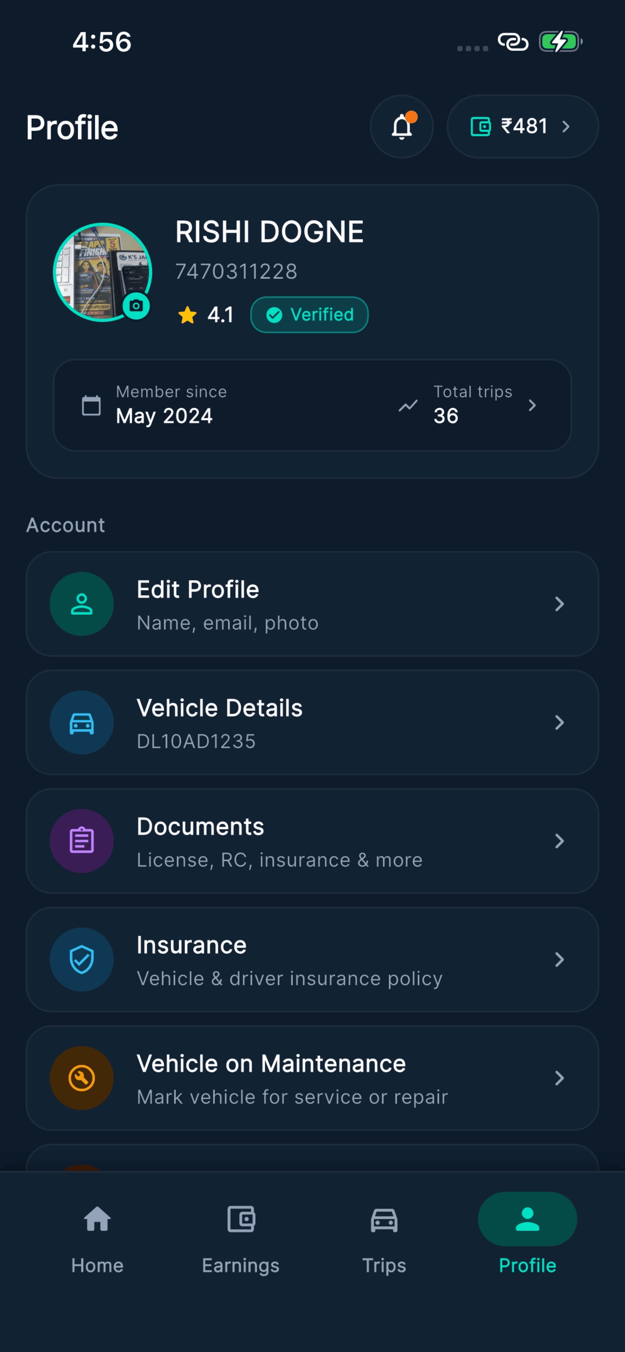 Screenshot 4 of Zicab Partner
