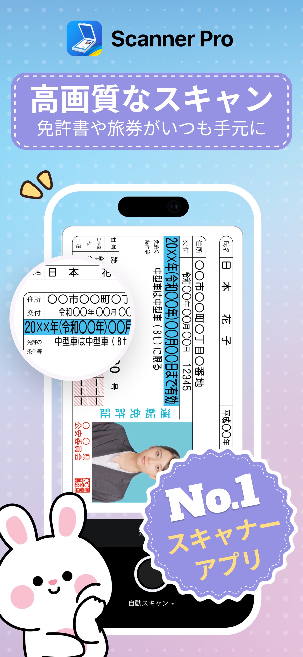 高画質なスキャン