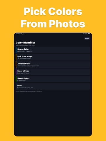 Palette: Color Identifier iPad screenshot