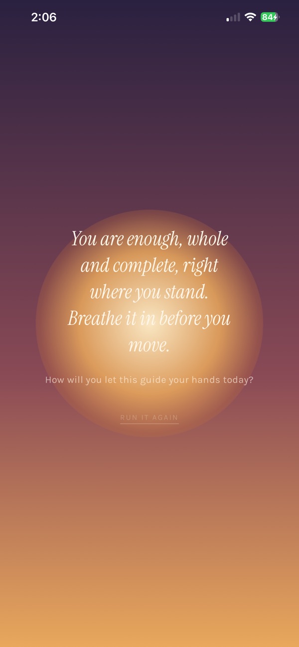 Hold Until Sunrise app screen