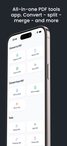 PDF workbench: Convert & Edit iPhone screenshot