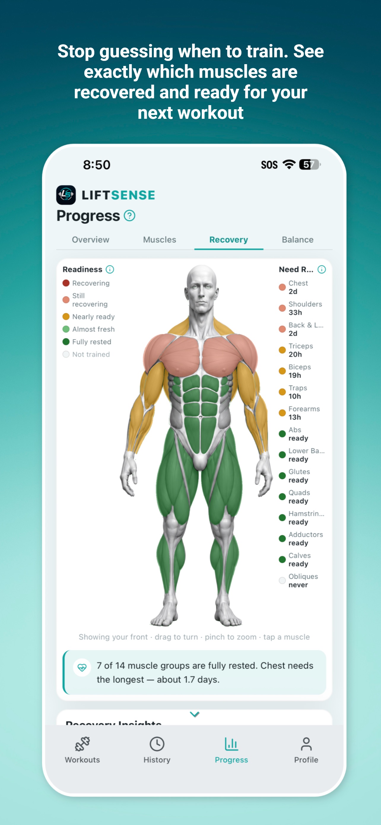 Screenshot 3 of LiftSense