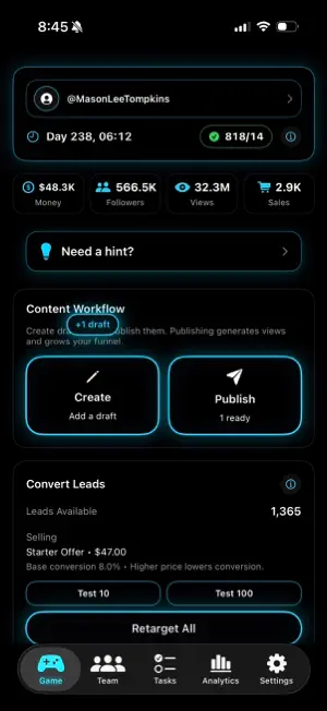 CreatorFunnels screenshot 1