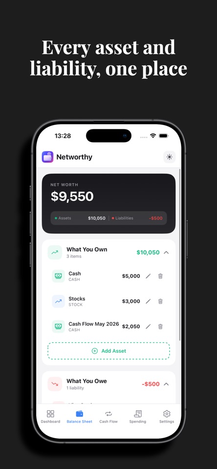 Networthy: Net Worth Tracker screenshot 4