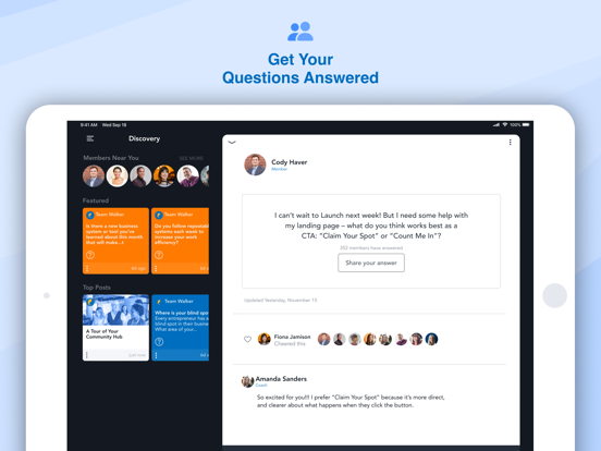 PLF Community iPad screenshot 2 - Business app