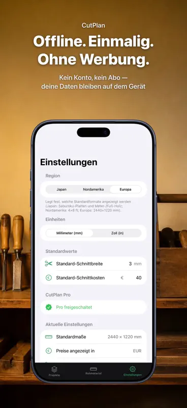 Zuschnittplan Holz & Platten screenshot 10 of 10