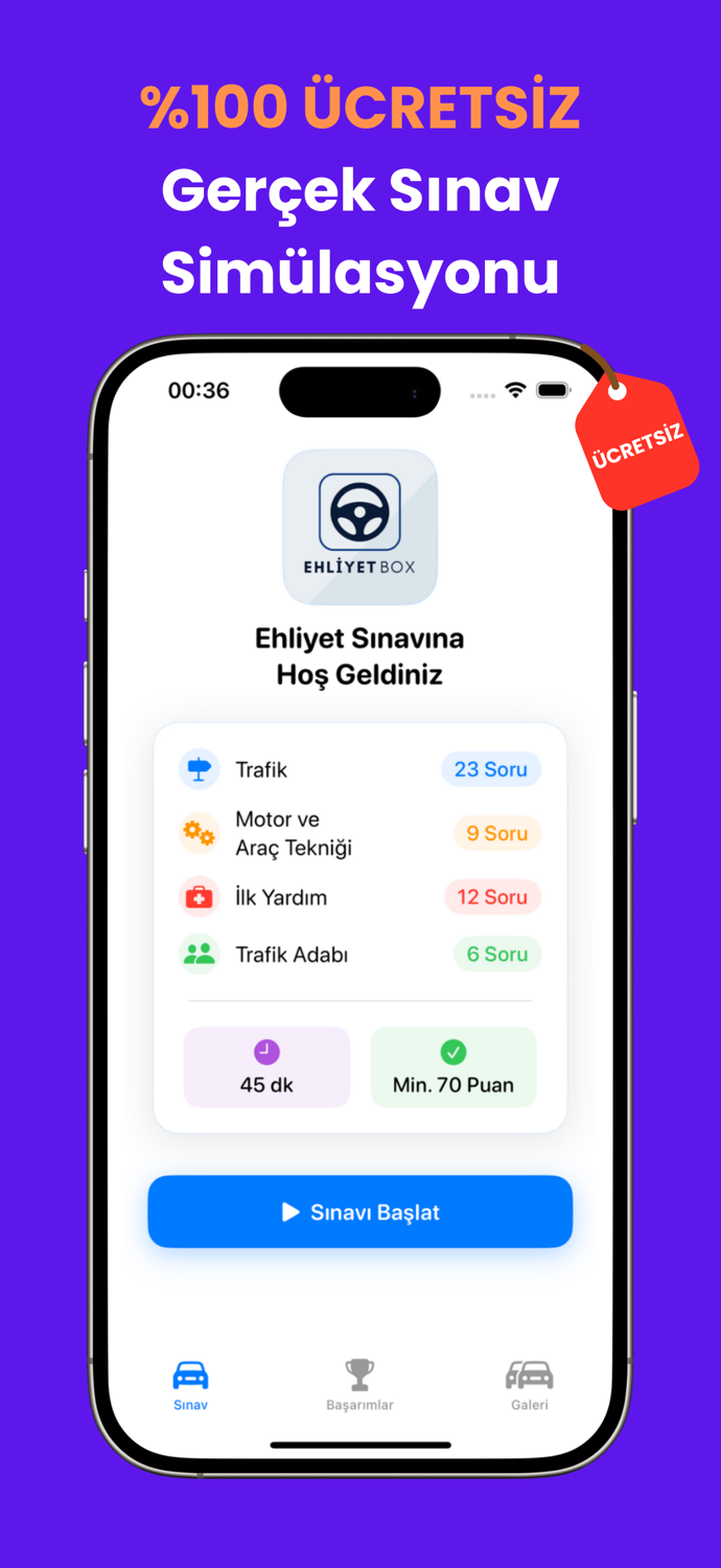 EhliyetBox Ehliyet Sınav Soru