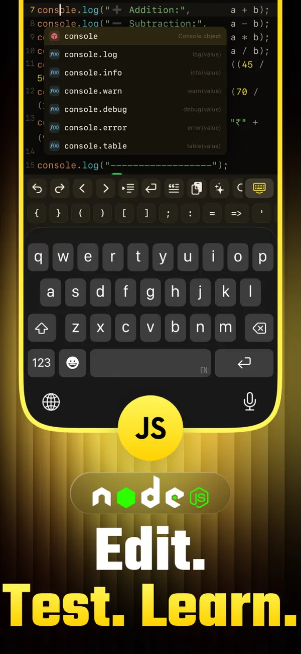 #2. JavaScript Code Editor & IDE (iOS) 由: Devashy Rangpariya