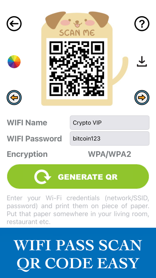 #4. WIFI Pass - QR Code Generator (iOS) Podle: Hai Nam Trinh