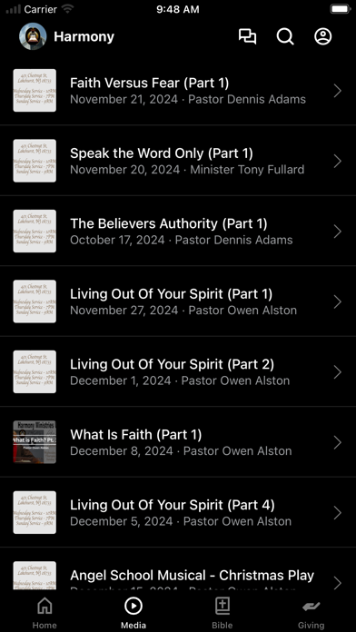 Harmony Ministries USA iPhone screenshot 2 - Education app