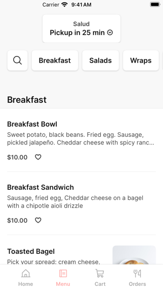 Salud To Go iPhone screenshot 2 - Food & Drink app