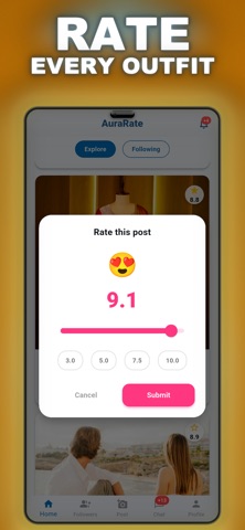 AuraRate: Rate My Outfit iPhone screenshot