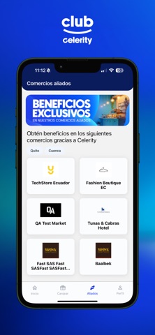Club Celerity Ecuador iPhone screenshot