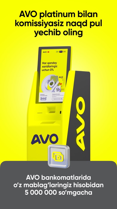 AVO — Uzbekistan's Online Bank Screenshot