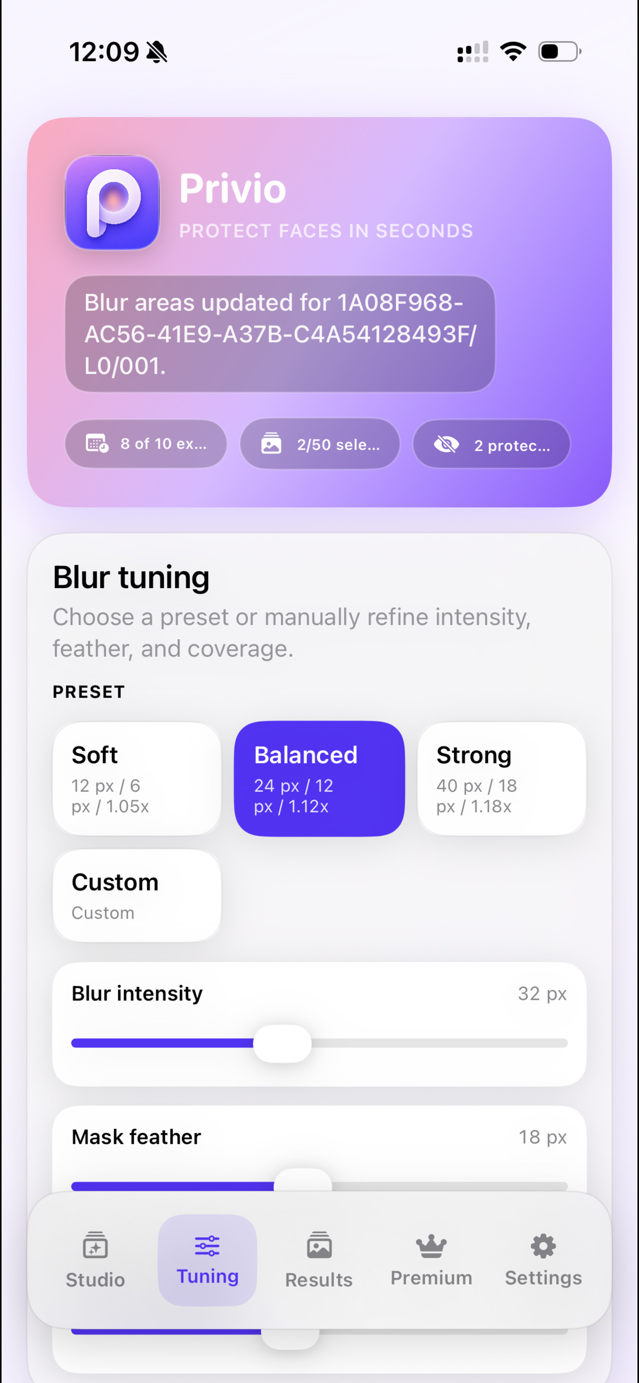Privio Face Blur