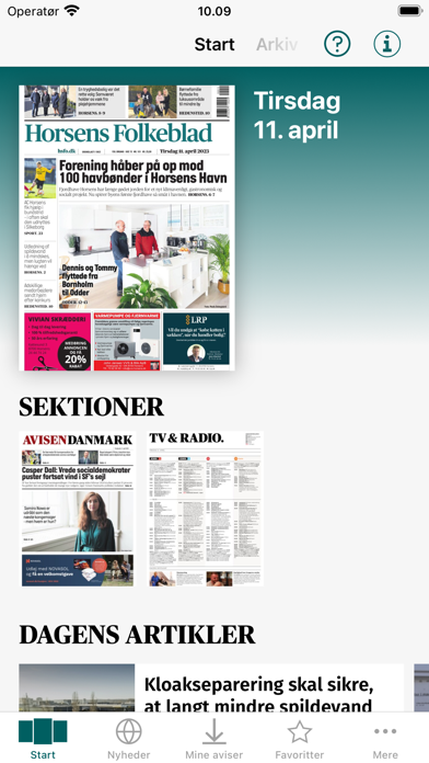 Horsens Folkeblad Screenshot