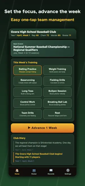 Baseball Club Saga screenshot 2