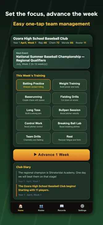 Baseball Club Saga screenshot 2
