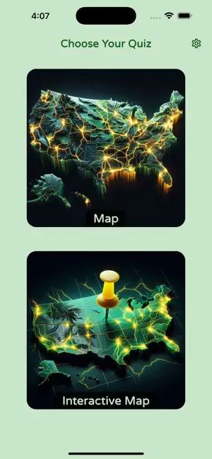 US States Map & Geography Quiz screenshot 1