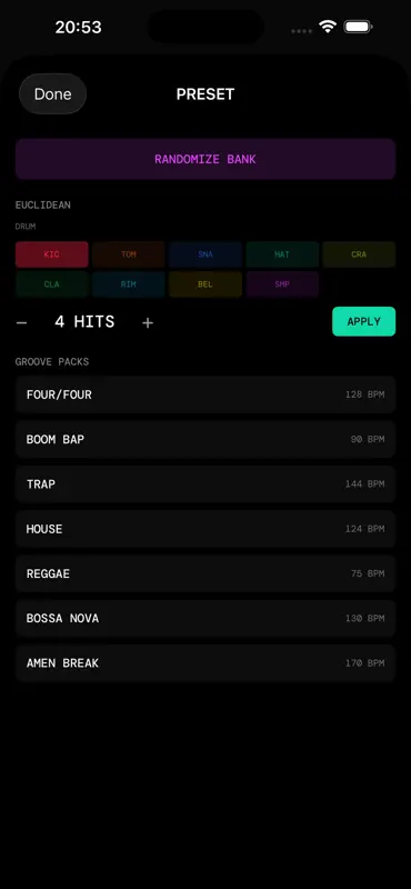 BeatSeq: Wearable Drum Machine screenshot 6 of 7