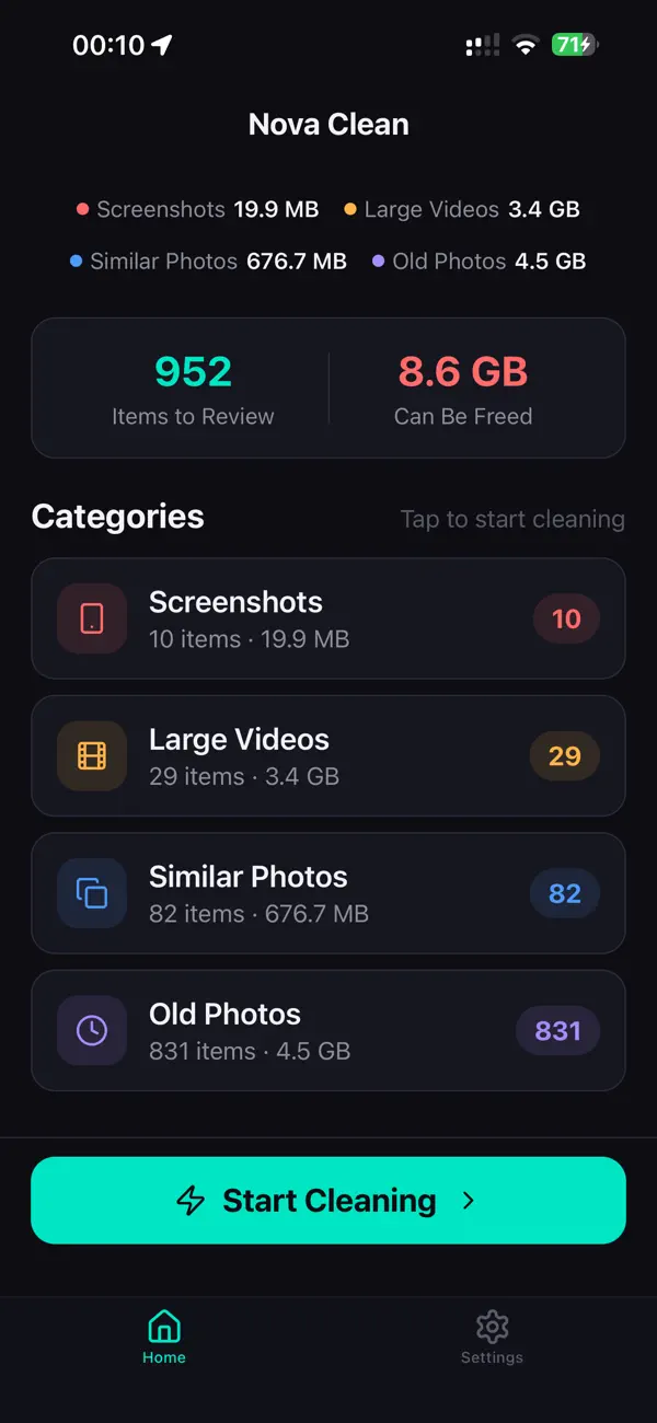 #6. Nova Clean (iOS) Av: Gianfranco Antenucci