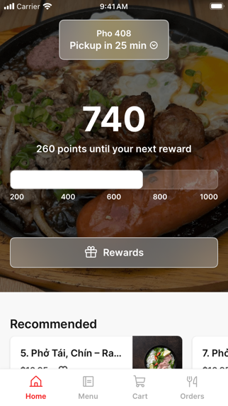 PHO 408 iPhone screenshot 1 - Food & Drink app