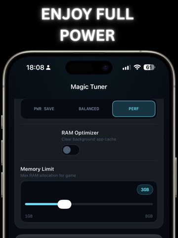 Magic Tuner: 120 FPS & Lag Fix iPad screenshot