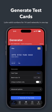 Credit Card Maker app screenshot