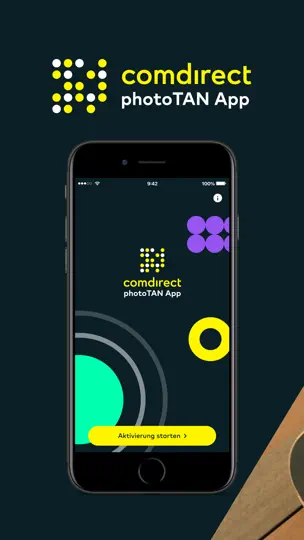 Screenshot von Comdirect PhotoTAN App auf dem iPhone 1