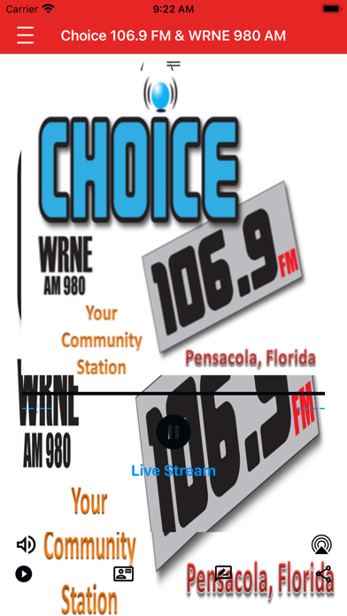 Screenshot 1 of WRNE Radio App