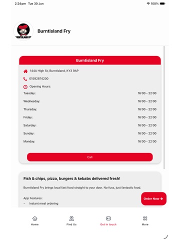 Burntisland Fry iPad screenshot