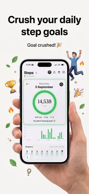 Stepwise: Step & Walk Tracker screenshot 1