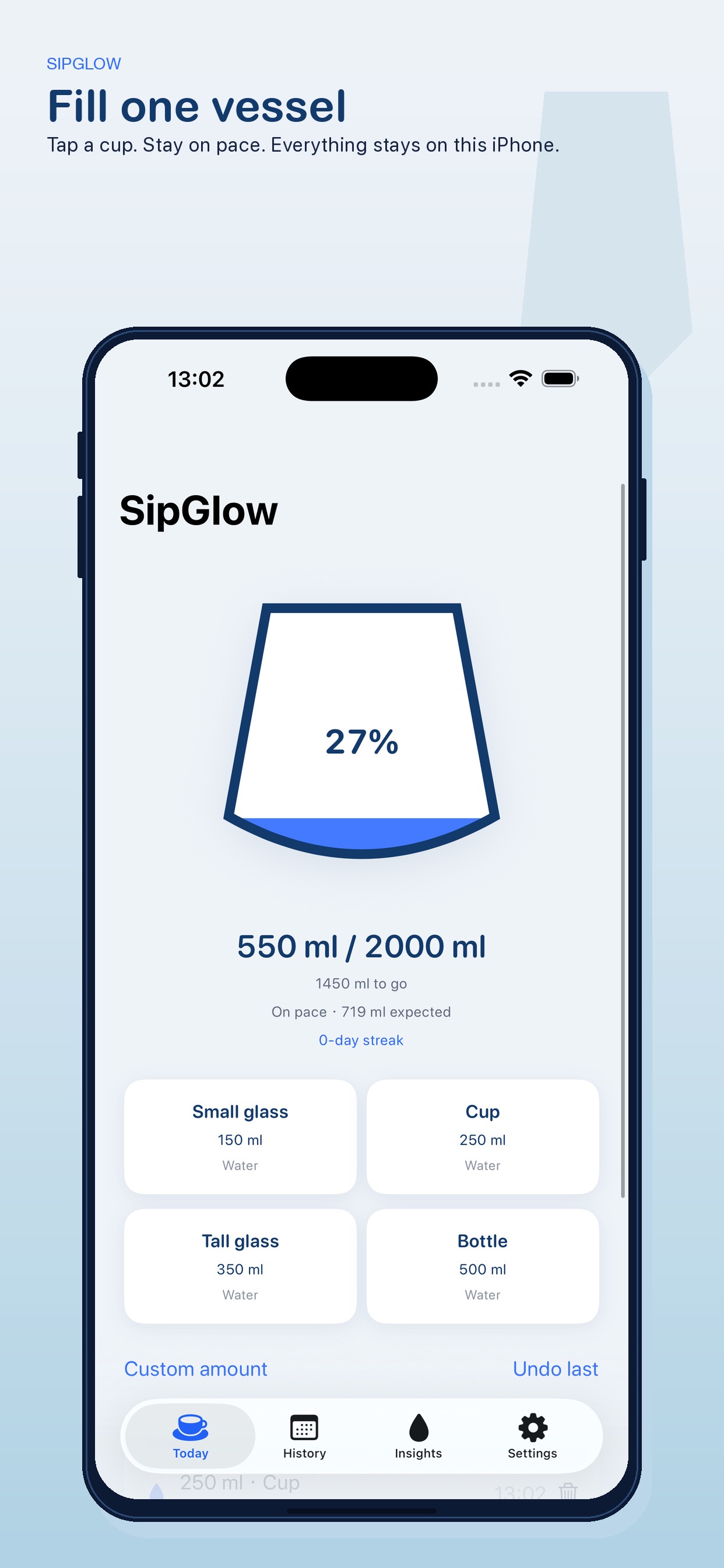 Screenshot 1 of SipGlow