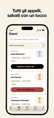 UNIBG Calendario iPhone screenshot 8