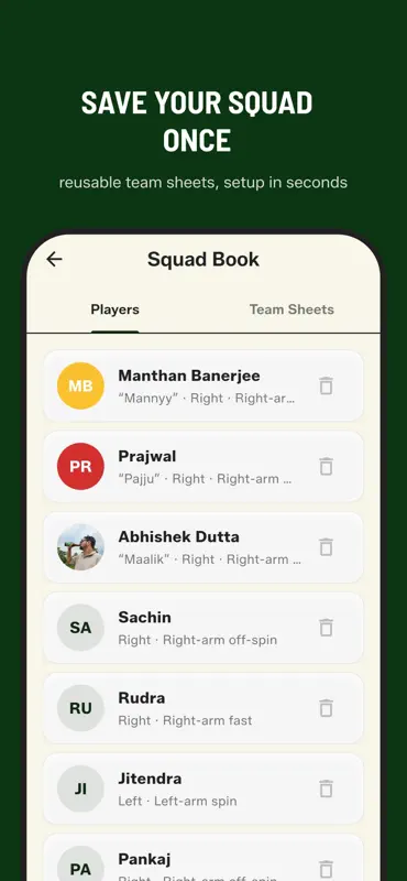 GULLY CRIX Cricket Scorer App screenshot 4 of 10