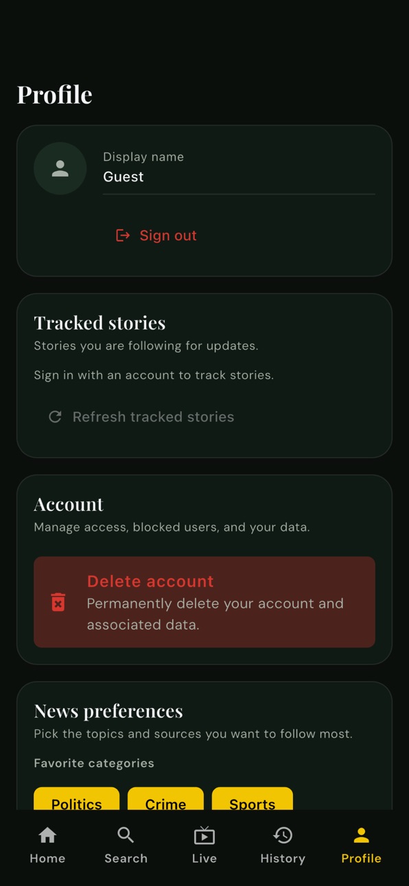 iPhone screenshot