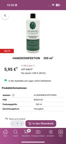 Bären-Apotheke Esslingen screenshot