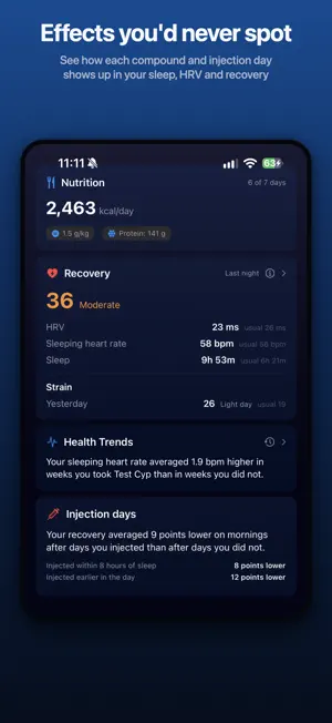 Peptide & TRT Tracker: OptiPin screenshot 3