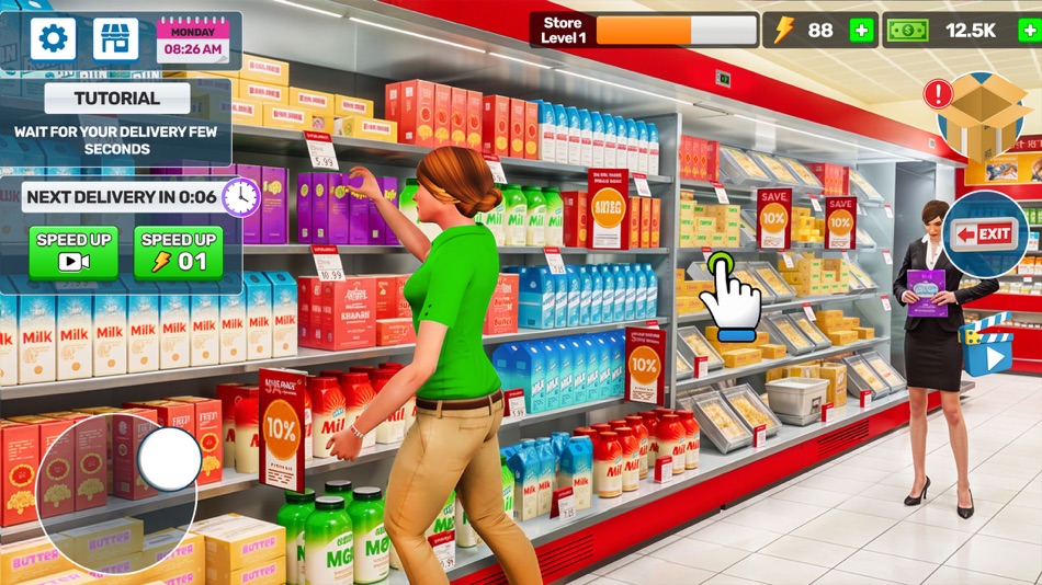 #1. Supermart Store 3D Simulator (iOS) Podle: Manzor Wajid