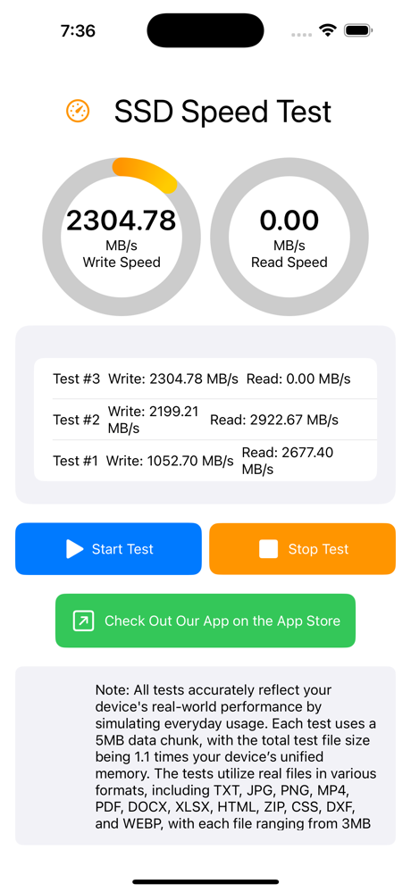 SSD Performance Test screenshot 10