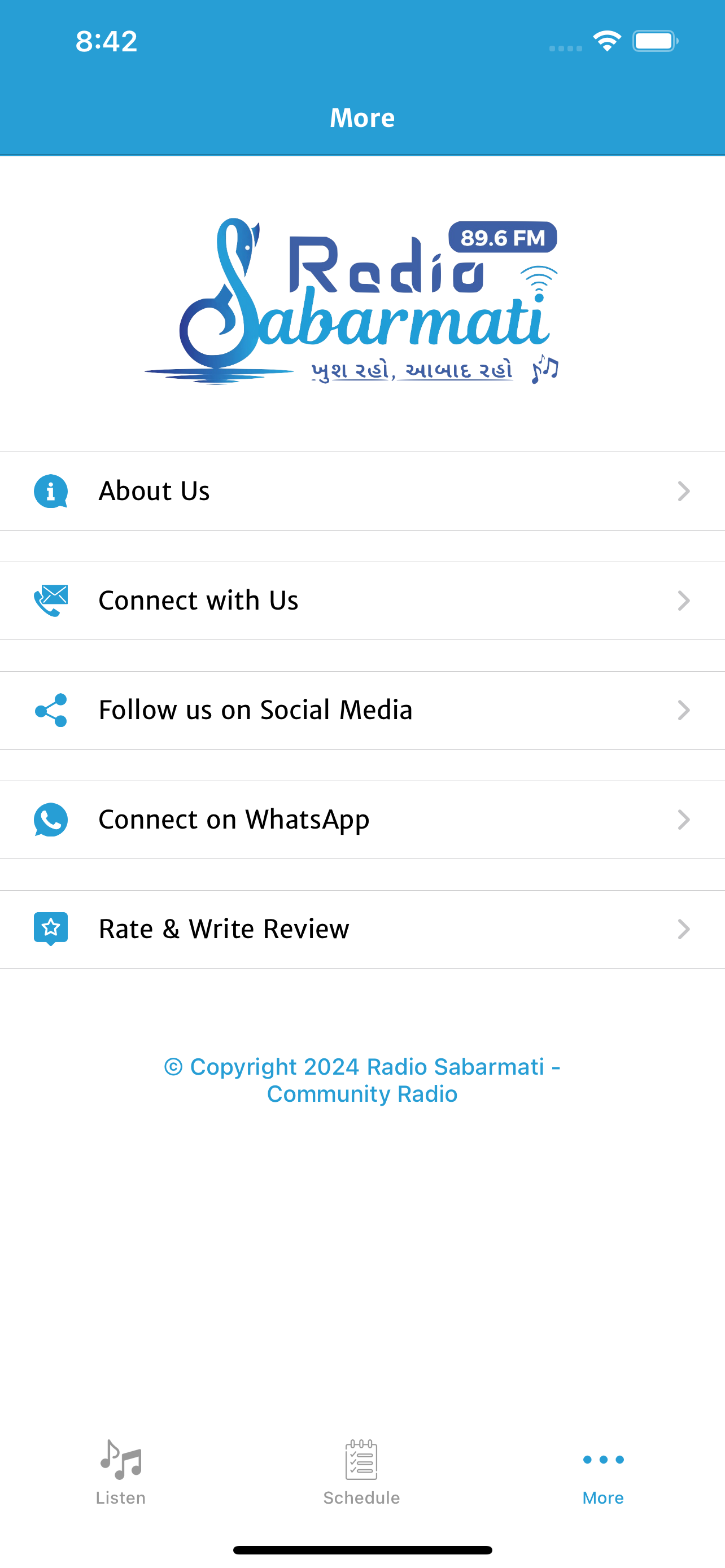 Radio Sabarmati 89.6 FM screenshot 3