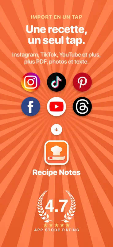 Recipe Notes: Livre de cuisine screenshot 1 of 8
