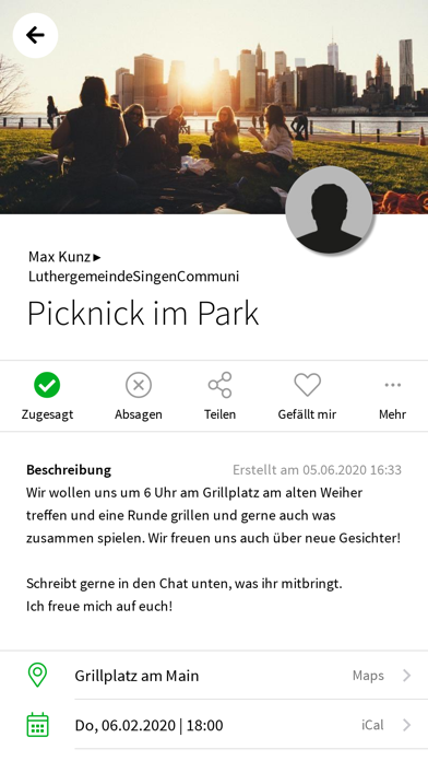 LuthergemeindeSingenCommuni Screenshot